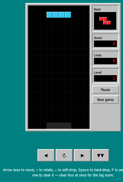 Block Drop running in the browser