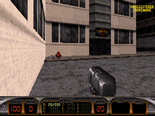 Duke Nukem 3D running in a browser tab via ExeBrowser