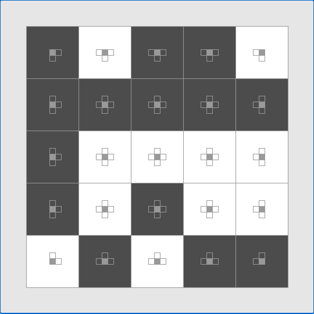 Light flipping puzzle (Flip) running in the browser