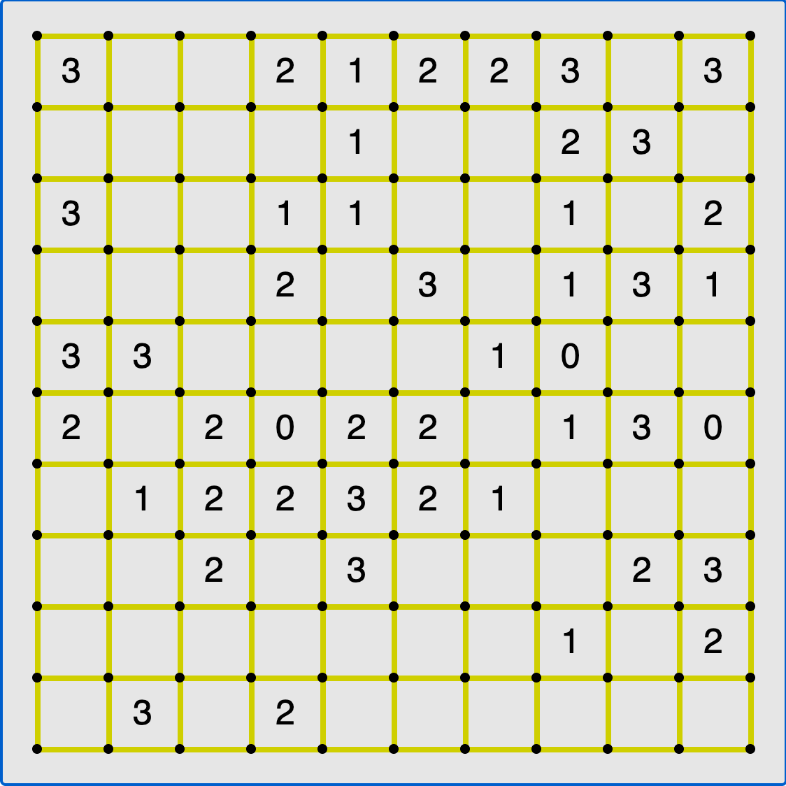 Number loop puzzle (Loopy) running in a browser tab via ExeBrowser