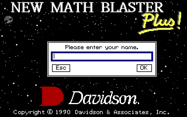 New Math Blaster Plus running in a browser tab via ExeBrowser