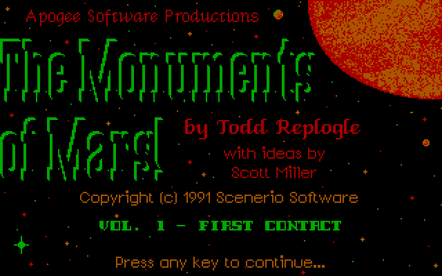 Monuments of Mars running in a browser tab via ExeBrowser