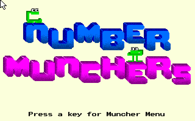Number Munchers running in a browser tab via ExeBrowser