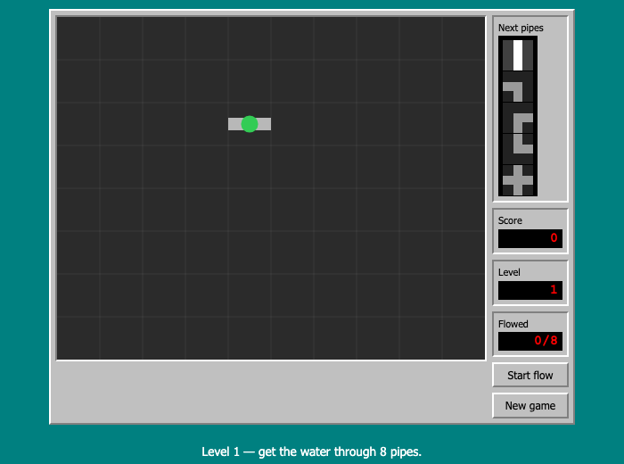 Pipe Panic running in the browser