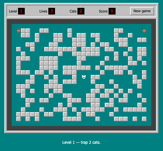 Rodent's Revenge running in the browser