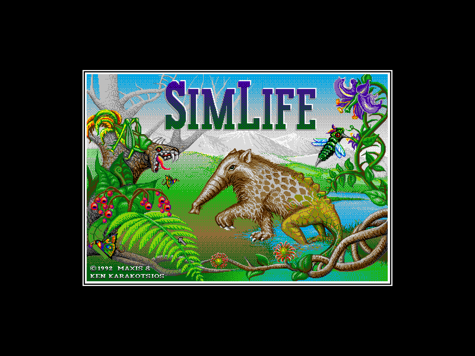 SimLife running in a browser tab via ExeBrowser
