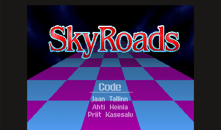 SkyRoads running in the browser