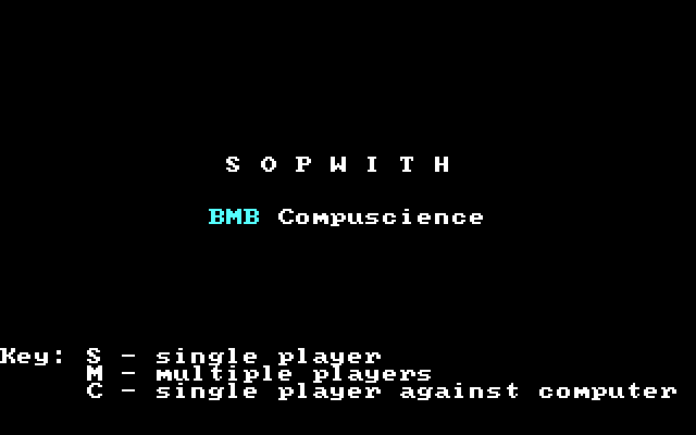 Sopwith running in a browser tab via ExeBrowser